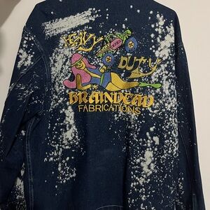 Brain Dead / Dickies Blue and White Splatter Jacket